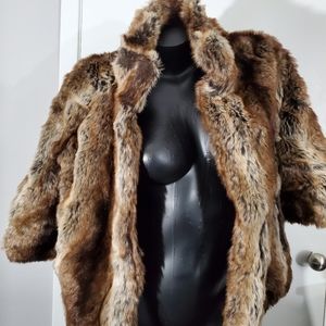 Faux fur coat